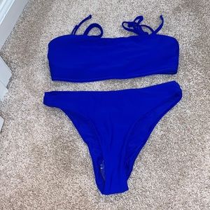 Brand new never worn blue bikini